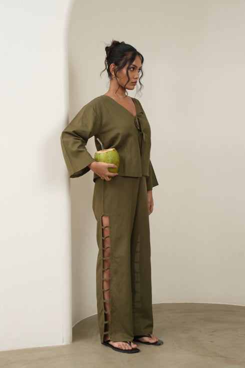 Linen Ladder Pants